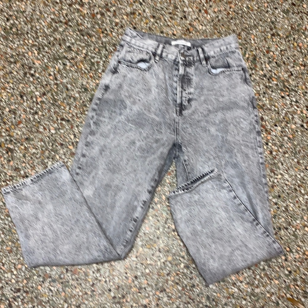 Pacsun mom jeans black stonewashed